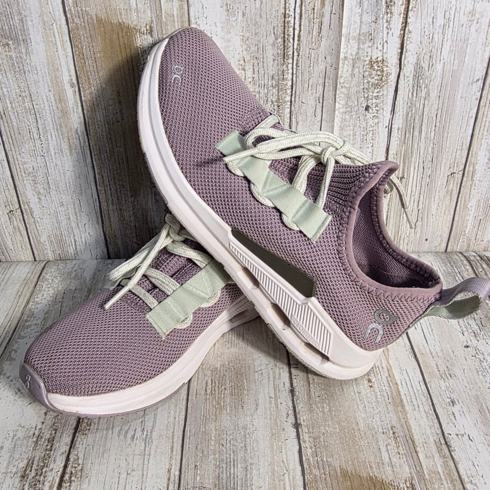 On Running Cloudeasy Mulberry Mineral Knit Low Top Sneakers Womens